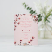 Carte Postale Conception de carton d'invitation de mariage à Fle (Debout devant)