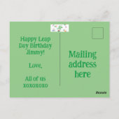 Carte Postale Conception de chapeaux et ballons de gâteau sur né (Dos)