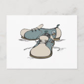 Carte Postale conception de chaussures de bowling rétro (Devant)