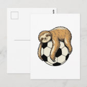 Carte Postale Conception de chemise d'animal mignon de balle de (Devant / Derrière)