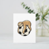 Carte Postale Conception de chemise d'animal mignon de balle de (Debout devant)