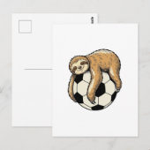 Carte Postale Conception de chemise d'animal mignon de balle de (Devant / Derrière)