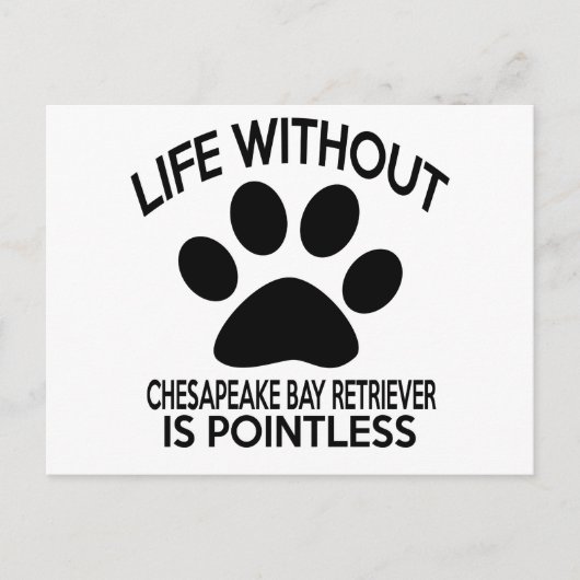 CARTE POSTALE CONCEPTION DE CHESAPEAKE BAY RETRIEVER (Devant)