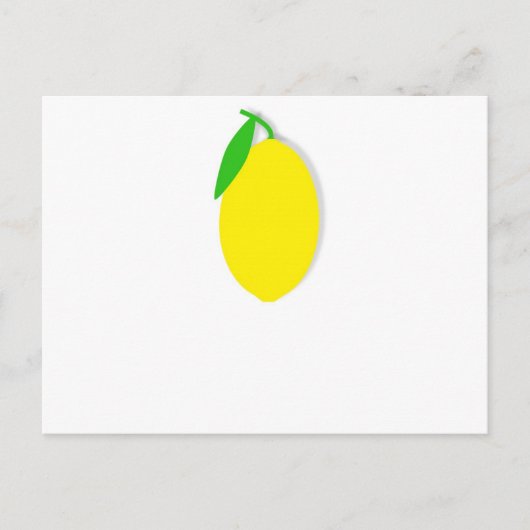 Carte Postale conception de citron (Devant)