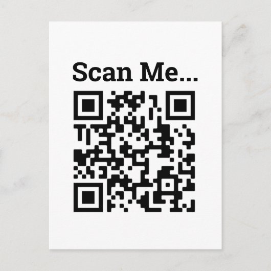 Carte Postale Conception de code QR (Devant)