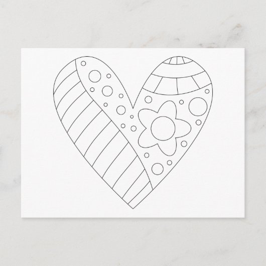 Carte Postale Conception de coloration cardiaque (Devant)