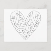 Carte Postale Conception de coloration cardiaque (Devant)
