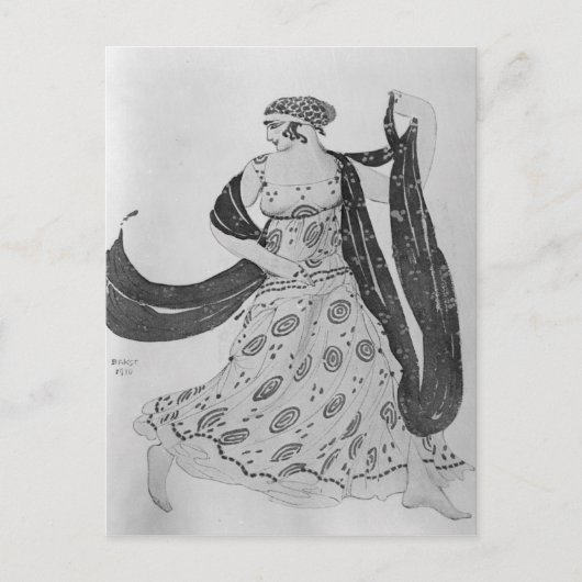 Carte Postale Conception de costume pour 'Cléopâtre', 1910 (Devant)