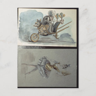 Carte Postale Conception de costumes pour le ballet