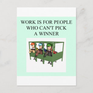 Carte Postale conception de course à cheval élevé