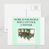 Carte Postale conception de course à cheval élevé complet (Devant / Derrière)