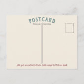 Carte Postale Conception de couture de la souris victorienne en  (Dos)