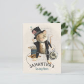 Carte Postale Conception de couture de la souris victorienne en  (Debout devant)