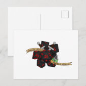 Carte Postale Conception de dés non fiables (Devant / Derrière)