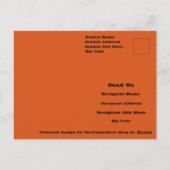 Carte Postale Conception de design graphique abstrait orange vio (Dos)