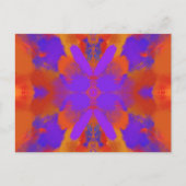 Carte Postale Conception de design graphique abstrait orange vio (Devant)