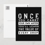 Carte Postale Conception de devis de sagesse - Valeur de chaque  (Devant / Derrière)