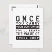 Carte Postale Conception de devis de sagesse - Valeur de chaque (Devant / Derrière)