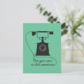 Carte Postale Conception de devis pour encourager la communicati (Debout devant)