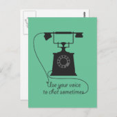 Carte Postale Conception de devis pour encourager la communicati (Devant / Derrière)