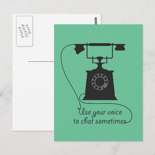 Carte Postale Conception de devis pour encourager la communicati (Devant / Derrière)