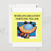 Carte Postale conception de diseur de bonne aventure (Devant / Derrière)