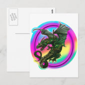 Carte Postale Conception de dragon (Devant / Derrière)