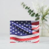 Carte Postale Conception de drapeau (Debout devant)