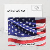 Carte Postale Conception de drapeau (Devant / Derrière)