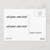 Carte Postale Conception de drapeau (Dos)