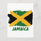 Carte Postale Conception de drapeau de la Jamaïque (Devant)