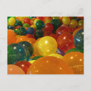 Carte Postale Conception de fête de ballons colorés