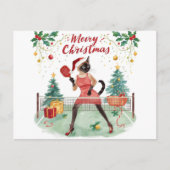 Carte Postale Conception de fête de Noël de Pickleball Joyeux No (Devant)