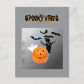 Carte Postale Conception de fête Halloween Spooky Vibes (Devant)