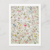 Carte Postale Conception de fleurs sauvages pour la matière de s (Devant)