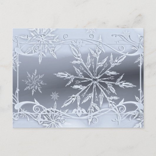 Carte Postale Conception de flocon de neige absolument époustouf (Devant)