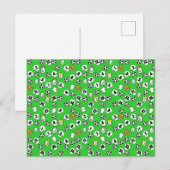 Carte Postale Conception de football avec chemises blanches (Devant / Derrière)