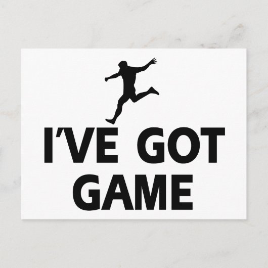 Carte Postale Conception de football cool (Devant)