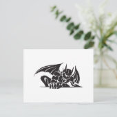 Carte Postale conception de gargouille tribale (Debout devant)