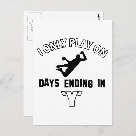 Carte Postale conception de handball (Devant / Derrière)