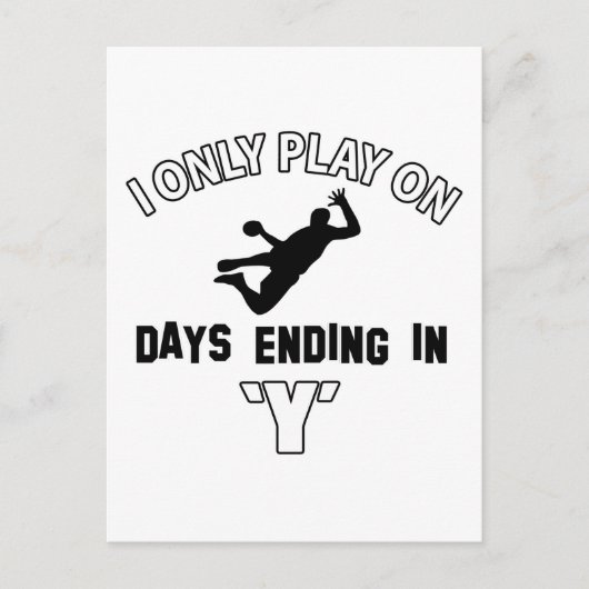 Carte Postale conception de handball (Devant)