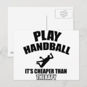 Carte Postale Conception de handball (Devant / Derrière)