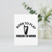 Carte Postale conception de harpe celtique (Debout devant)