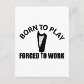 Carte Postale conception de harpe celtique (Devant)