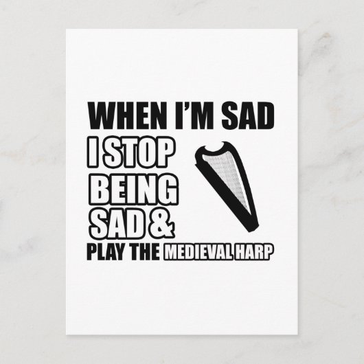 Carte Postale Conception de Harpe cool (Devant)