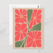 Carte Postale Conception de Jardin vintage (Devant / Derrière)