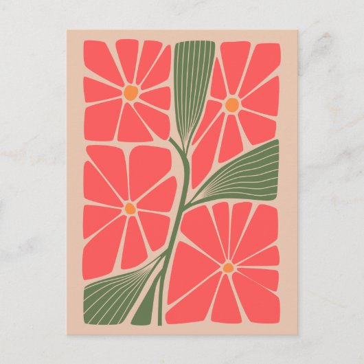 Carte Postale Conception de Jardin vintage (Devant)