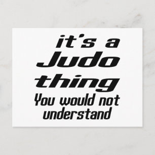 Carte Postale Conception de jeux de judo