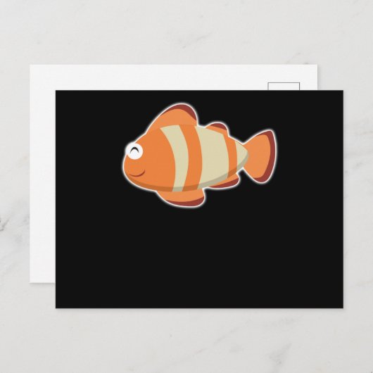 Carte Postale Conception de la baleine de dauphin de l'océan de (Devant / Derrière)