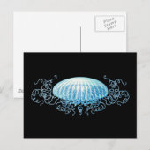 Carte Postale Conception de la méduse Haeckel (Devant / Derrière)